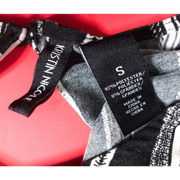 Black White Striped Jumpsuit Small Keyhole Back Soft Material Classic Neutral - Picture 3 of 4